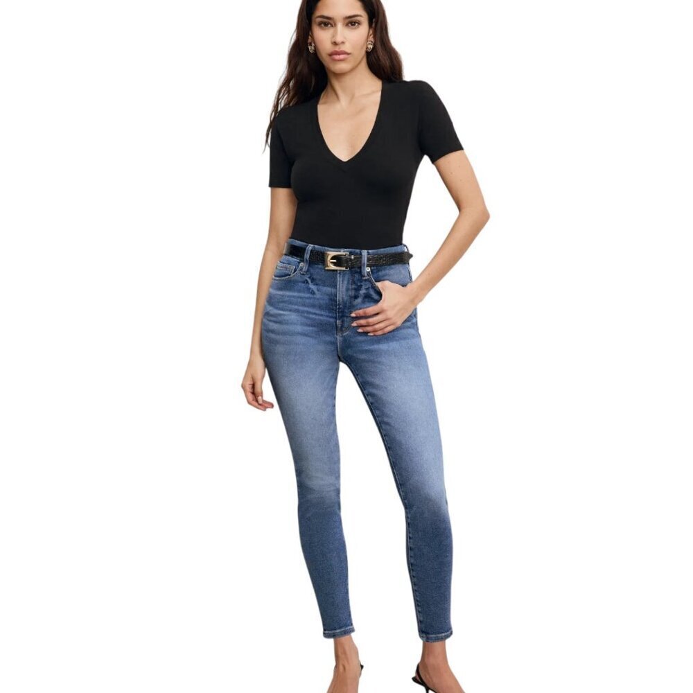 Good American Good Waist High Rise Skinny Jeans